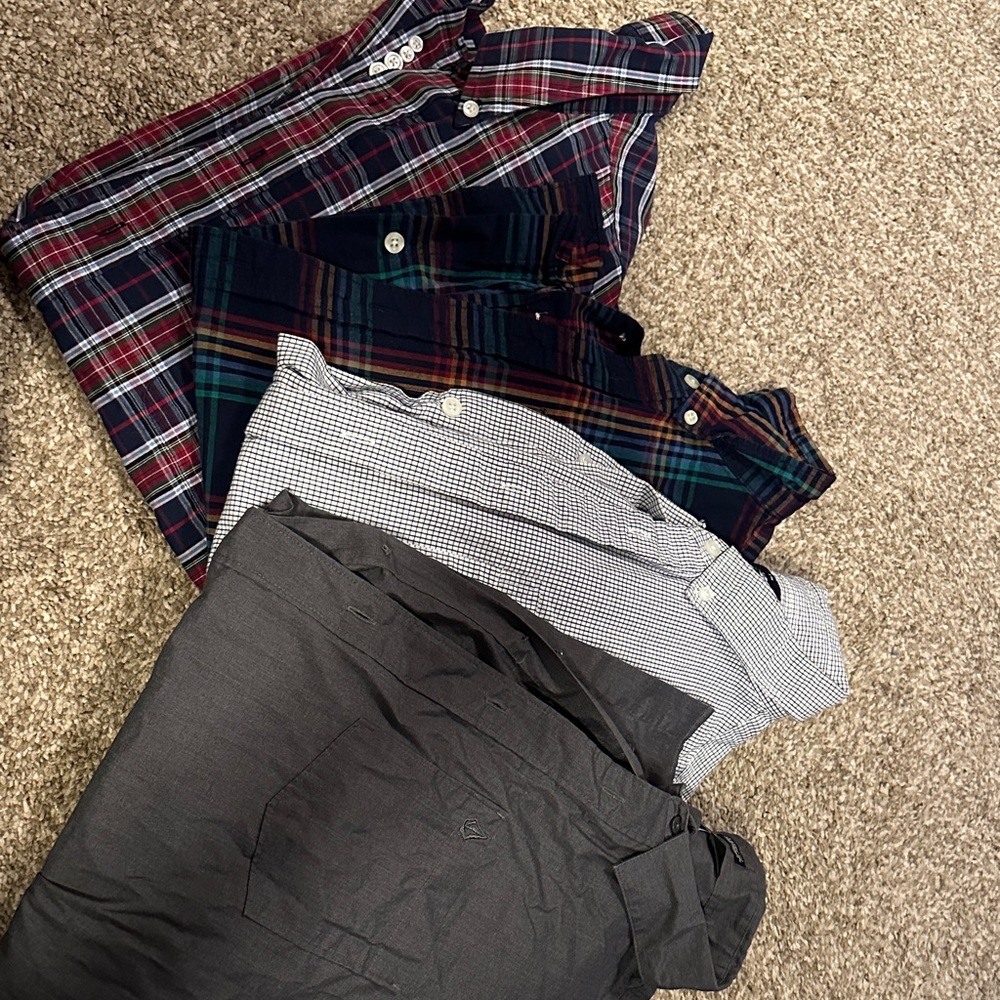 Men's Plaid and Solid Casual Shirts